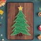 String Art DIY Kit - Christmas Tree. Wizardi Craft Kit F07-M12-6-DHACE13250